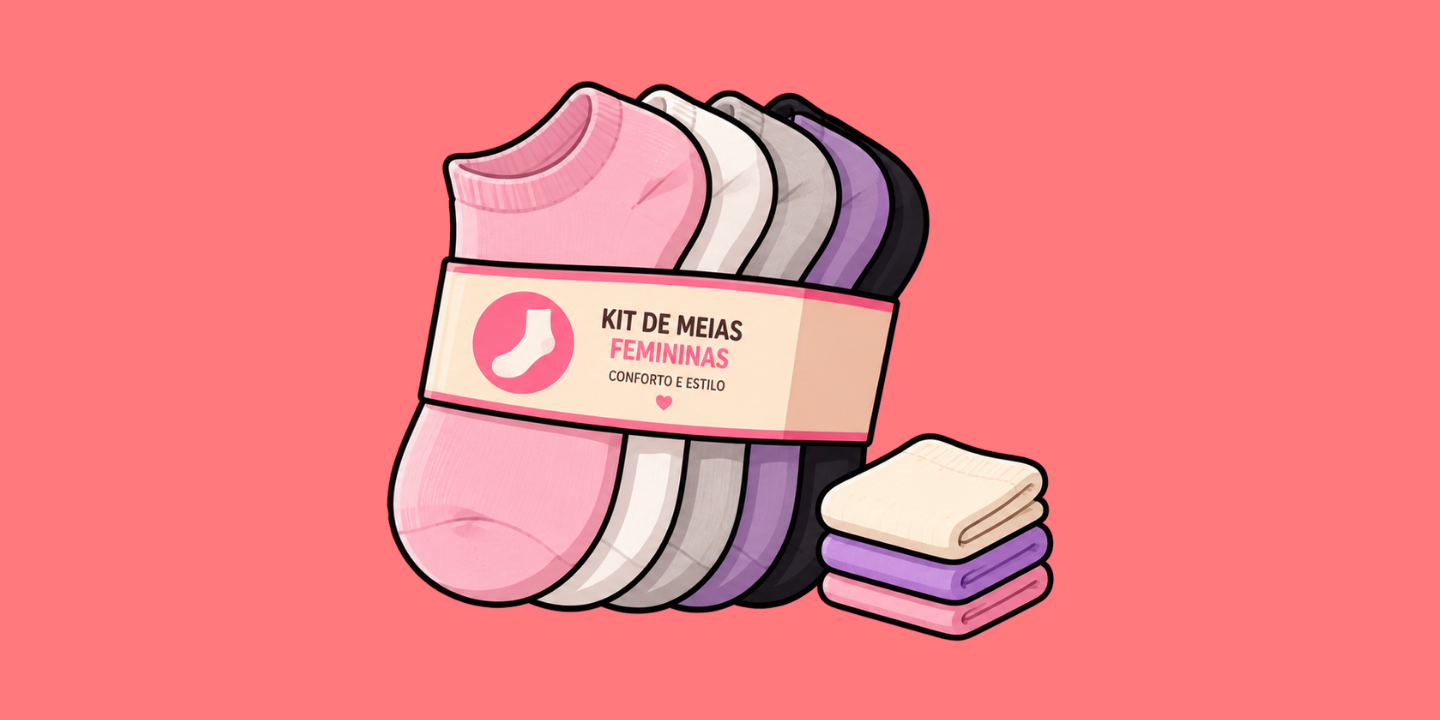 melhores kits de meias femininas para comprar