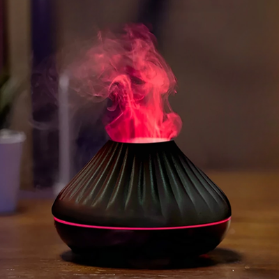 Difusor com Efeito Chama e 7 Cores LED — preço na Shopee