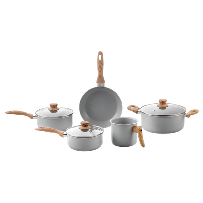 Conjunto de 5 Panelas Brinox Gris Ceramic Life Easy Cinza — preço no Mercado Livre