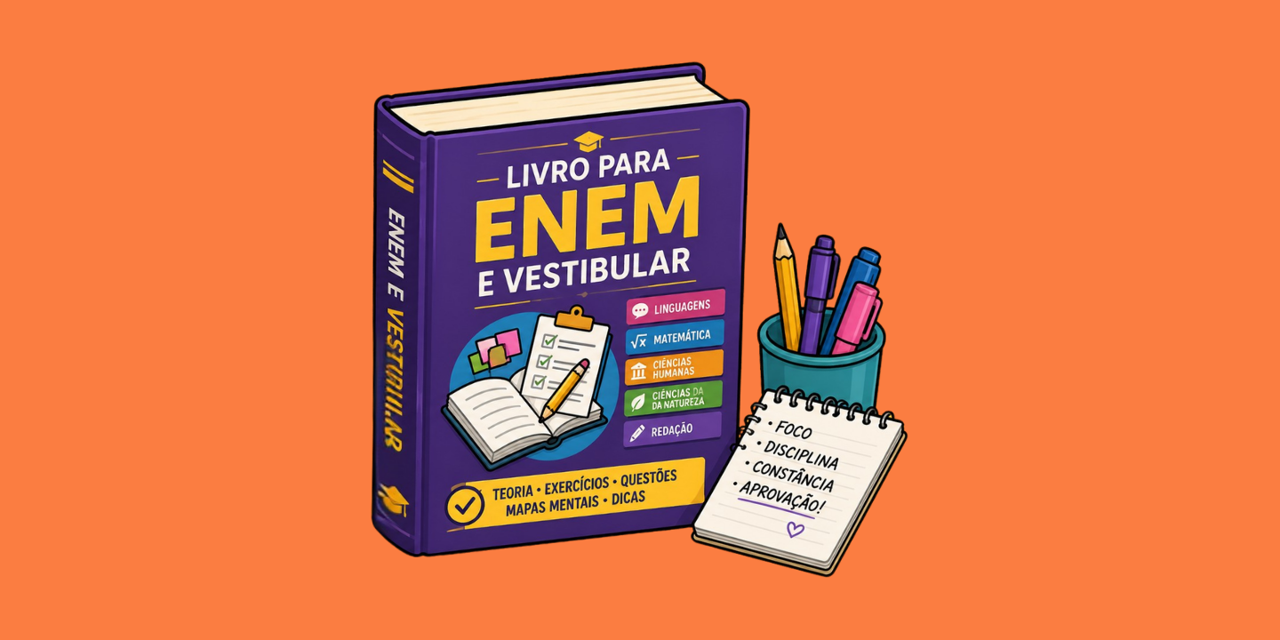 melhores livros para passar no Enem e em vestibular