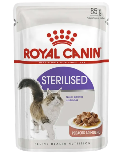 Caixa Royal Canin Sterilised com sach&ecirc;s para gatos adultos castrados