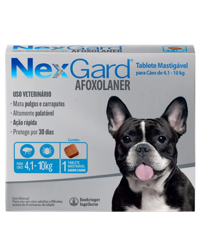 NexGard 28,3mg para c&atilde;es de 4,1 a 10kg