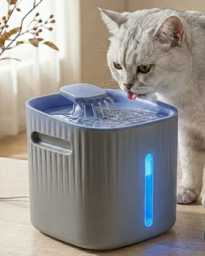 Kit Hidrata&ccedil;&atilde;o Plus Lume com fonte filtrada e comedouro elevado para gatos