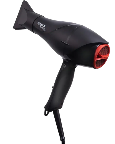 Secador Taiff Black &Iacute;on preto e vermelho de 2000W