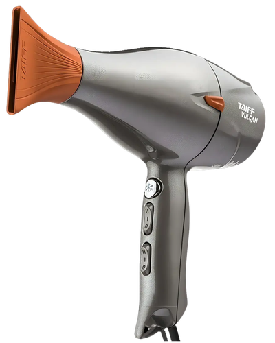 Secador profissional Taiff Vulcan cinza e laranja de 2500W