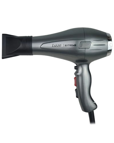 Secador profissional Lizze Extreme cinza com bico direcionador