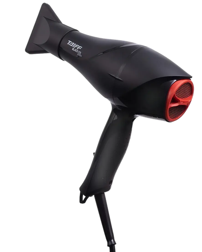 Secador Taiff Black &Iacute;on preto e vermelho de 2000W