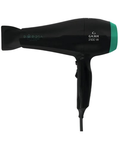 Secador GA.MA Babosa Ceramic &Iacute;on preto e verde de 2100W