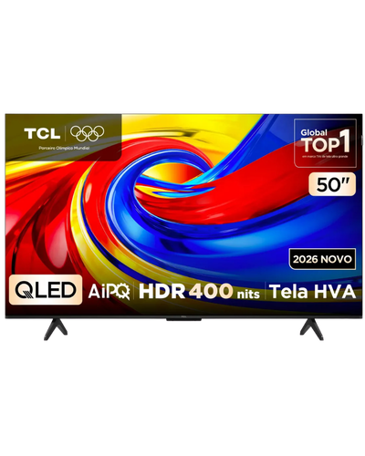 Smart TV TCL P7I QLED 4K de 50 polegadas