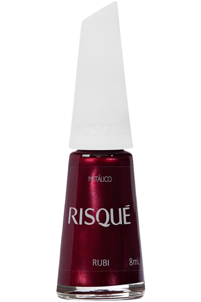 Esmalte vermelho met&aacute;lico Risqu&eacute; Rubi