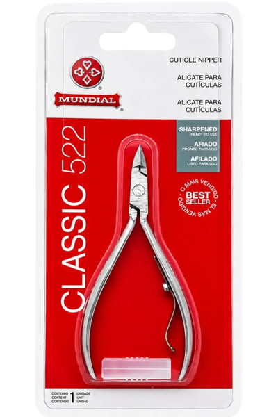 Kit com dois alicates de cut&iacute;cula Mundial 522 Classic