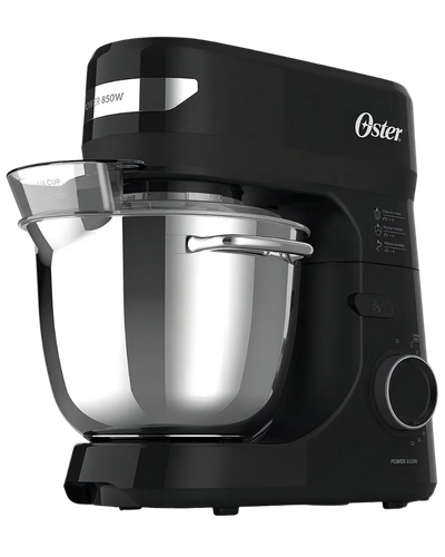 Batedeira planet&aacute;ria Oster Bowl Inox III OBAT641 preta com tigela de inox