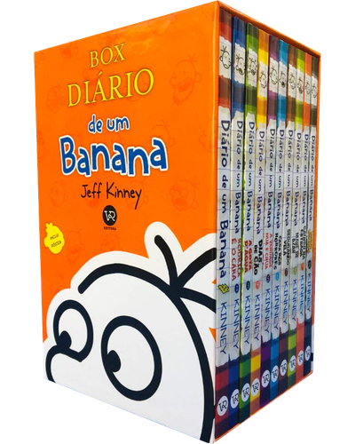 Box Di&aacute;rio de um Banana com 10 volumes para presentear crian&ccedil;as