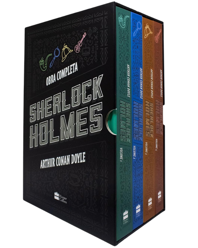 Box Sherlock Holmes obra completa em capa dura para presente