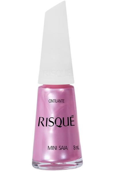 Esmalte rosa cintilante Risqu&eacute; Mini Saia