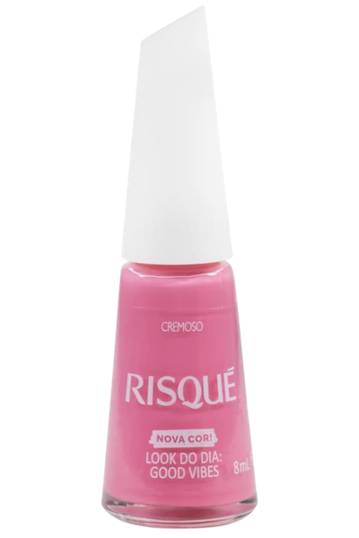 Esmalte rosa Risqu&eacute; Look do Dia Good Vibes