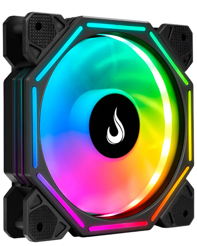 Fan Gamer Rise Mode Hex Tornado PWM Preta 120mm ARGB