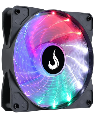 Cooler Fan Gamer LED RGB Rainbow 120mm Rise Mode Wind
