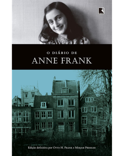 Capa do livro O Di&aacute;rio de Anne Frank, edi&ccedil;&atilde;o oficial