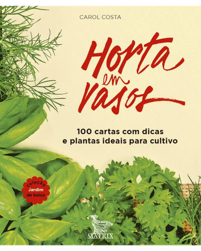 Caixa do livro-cartas Horta em Vasos, de Carol Costa