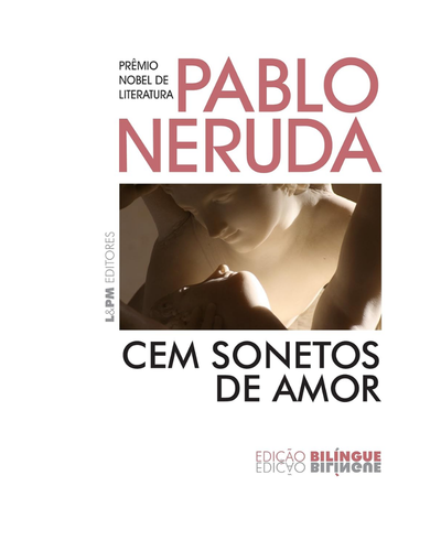 Capa do livro Cem Sonetos de Amor, de Pablo Neruda