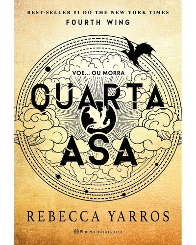 Capa do livro Quarta Asa, de Rebecca Yarros, romantasy enemies to lovers