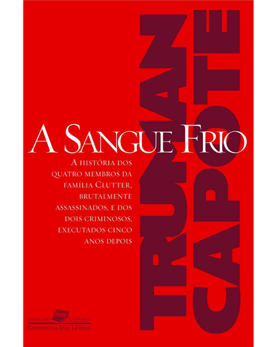 Capa do livro A Sangue Frio, de Truman Capote