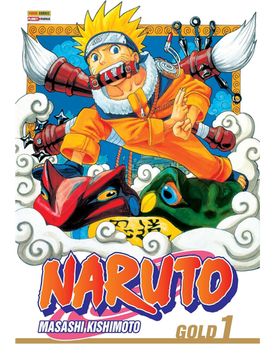 Capa do mang&aacute; Naruto Gold Vol. 1, de Masashi Kishimoto