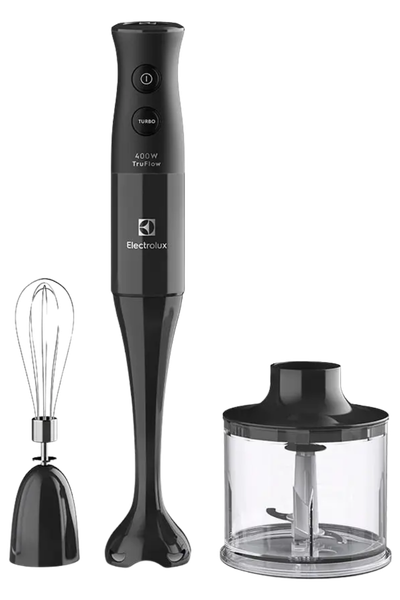 Mixer Electrolux EIB10 preto com copo, processador e batedor