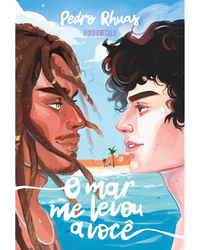 Capa do livro O Mar Me Levou a Voc&ecirc;, de Pedro Rhuas, romance com surfe